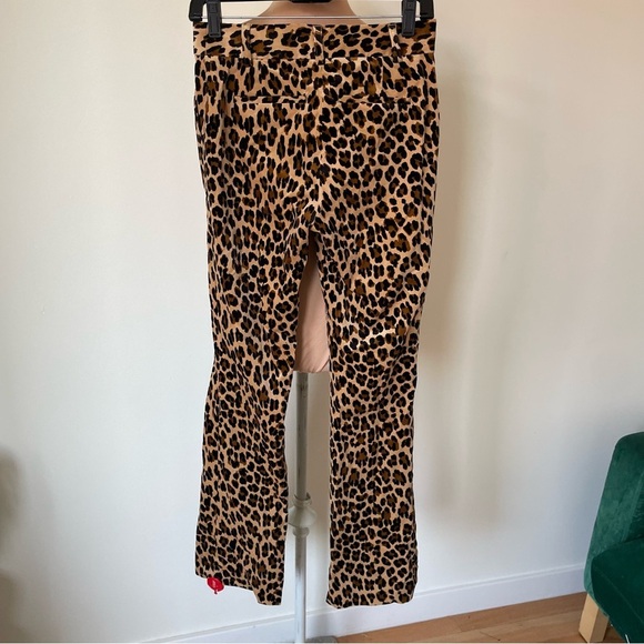 FRAME Classic Cheetah Blazer Mini Boot Cheetah-Print Velvet Pants Suit NWT Sz 0 - Picture 9 of 12